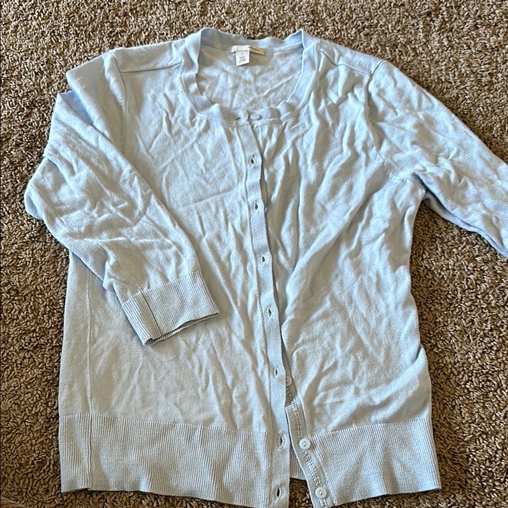 Halogen Blue Cardigan Sweater